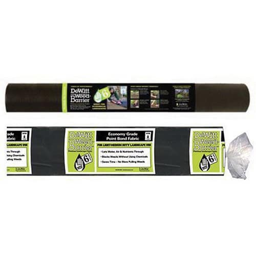 4' x 100' Polypropylene Black 1.5 oz Non-Woven Landscape Fabric | FABE4X100