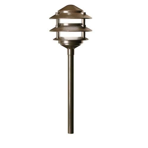 Bronze Metallic Die-Cast Aluminum 18" Riser Path Light | FXLDSNL18RBZ