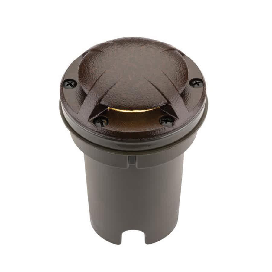 12.6 W Integrated LED Sedona Brown Die-Cast Aluminum/Brass Zoning with 180 Degrees Ground Wash Faceplate Well Light | FXLFC3LEDGW180SB