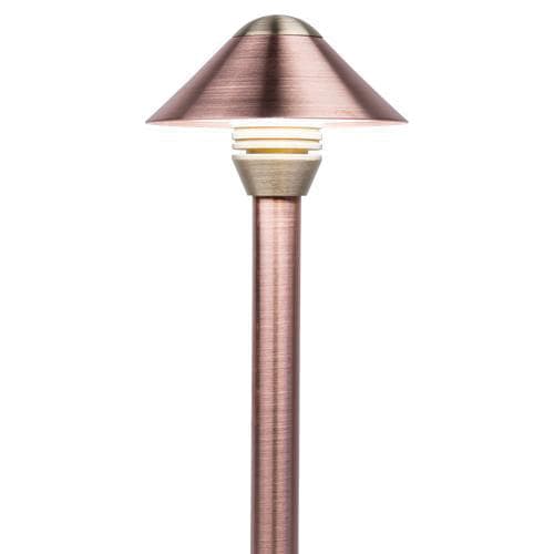FX Luminaire Top Assembly, 4.4" Bronze Metallic Copper/Brass For Petite Risers in Path Lights | SC LEDTABZ