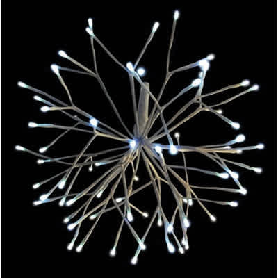 Warm White Twinkle LED 16" Powder Coated Frame LED 3D Starlight Cluster | HBL3D16STLCLWWTW