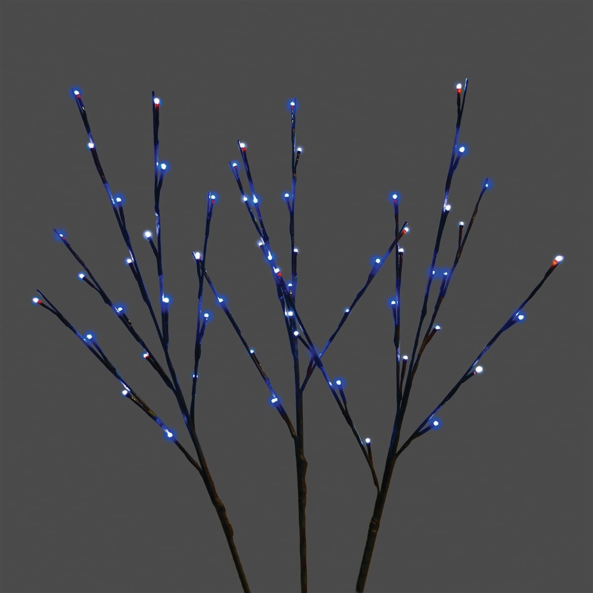 32" L Pure White Blue LED Low Voltage 3-Set Twing Light | HBLLEDTWIG60BWF