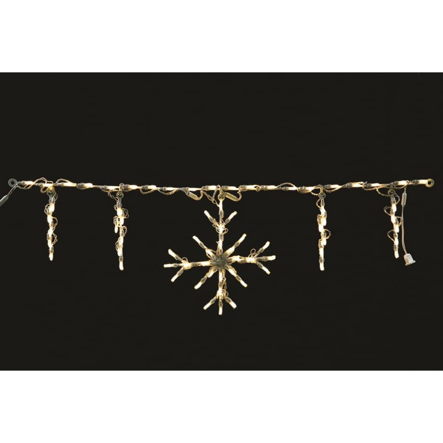 48" Warm White Metal Frame LED Ice Flurry Light Link | HBLLICEF70LEDWW