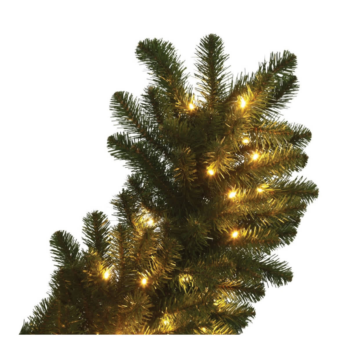 Warm White LED 9' x 18" Olympia Pine Series Garland | HBLOLGARL9WWLED