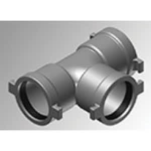 4" x 4" x 2" Gasketed Ductile Iron Tee | HRC8040401