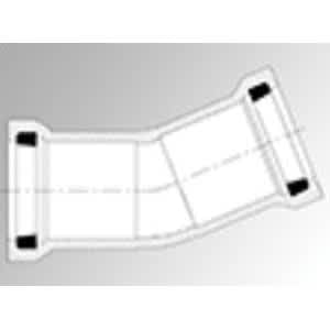 PVC Bend 3 in. Gasketed SDR-21 22-1/2 Degree Fab Style | 124030