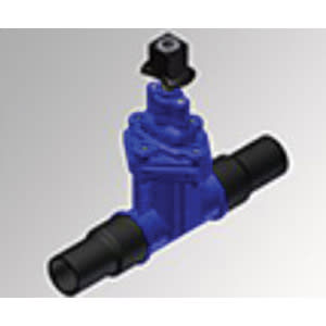 8" PE Butt Fusion Ductile Iron Resilient Wedge Gate Valve | HRP74315508