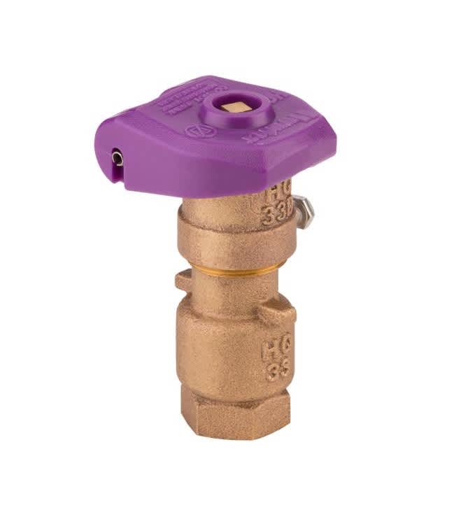 3/4" Female Threaded Red Brass/Stainless Steel 2-Piece Quick Coupling Valve | HTRHQ33DLRCR