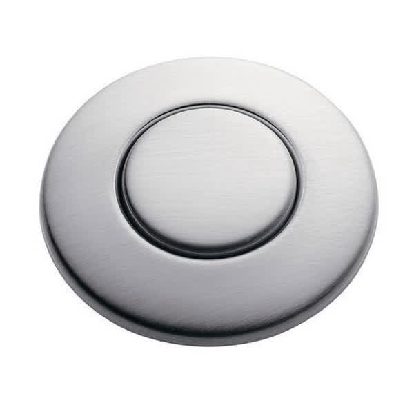 1-3/4" ia Matte Black Brass Push Sink Top For Garbage Disposals Air Switch Button | ISESTCMTBLK