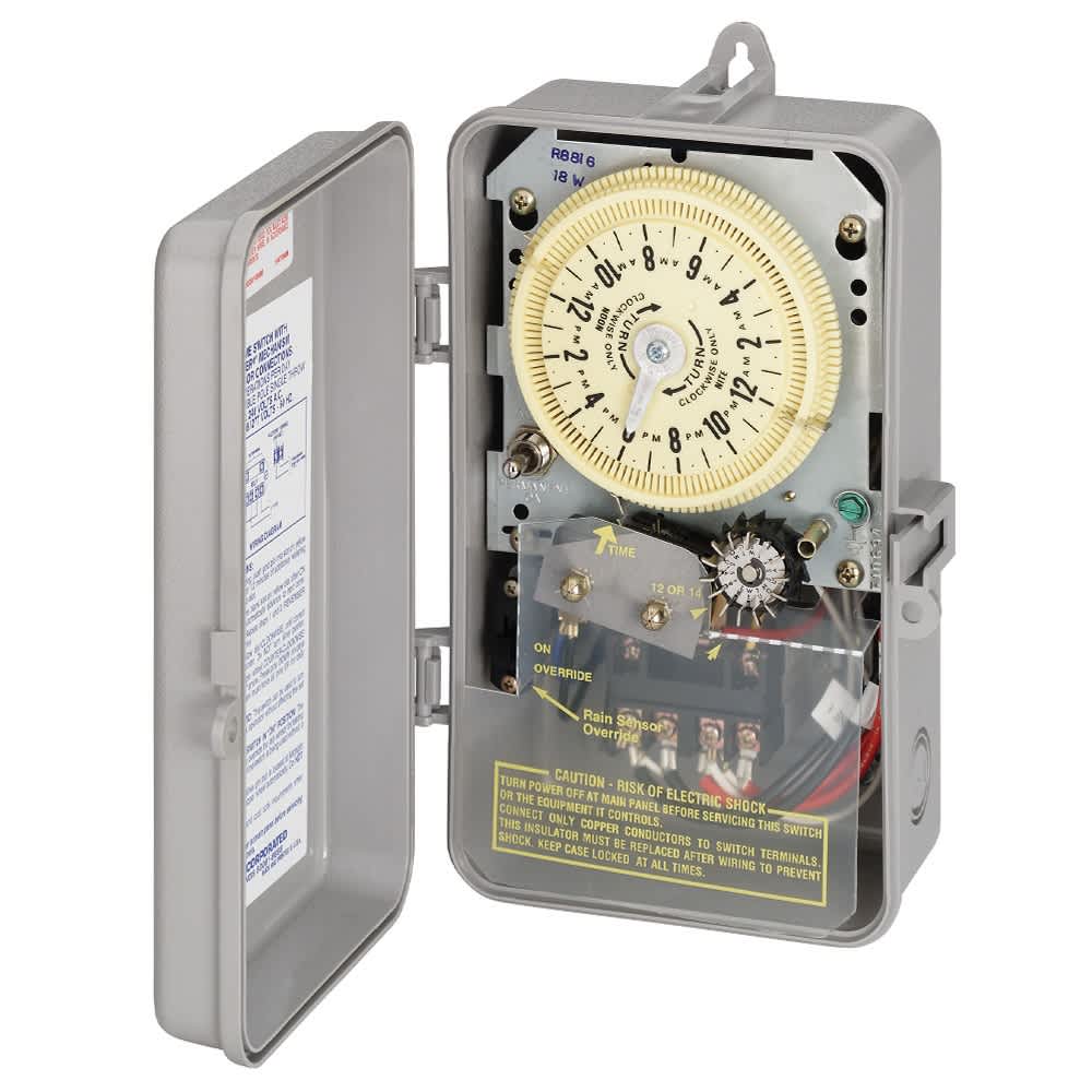 3 W 125 VAC Primary Gray/Yellow Analog/Mechanical Sprinkler/Irrigation Time Switch | ITMT8805P101C