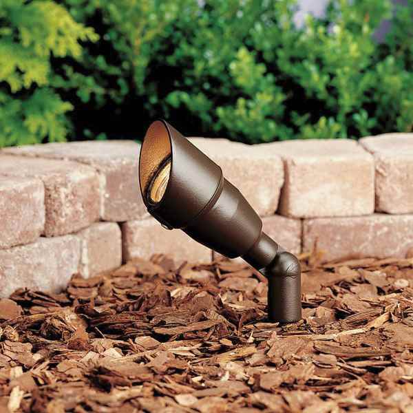 4 W Bi-Pin Incandescent Textured Architectural Bronze Aluminum Mini Accent Light | KIC15374AZT20L24