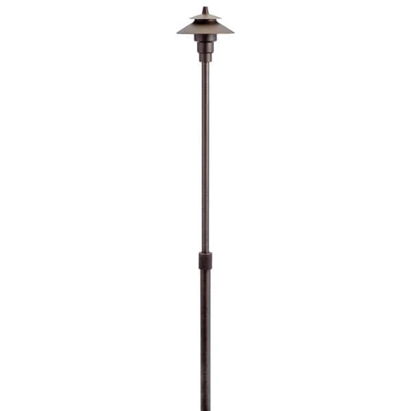 2.3 W Bi-Pin T3/G4 Incandescent Centennial Brass Small Adjustable Height Path Light | KIC15502CBR