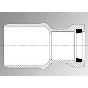 PVC Reducer 3 in. x 2-1/2 in. Spigot x Gasketed SDR-21 1-Piece | 116325