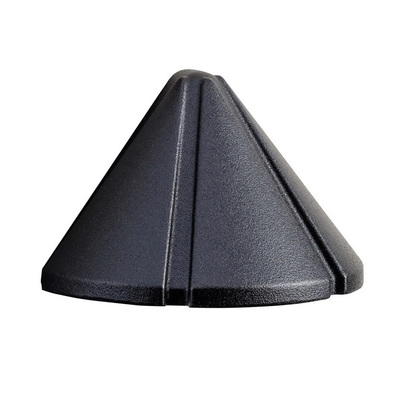 1.5 W Wedge T5 Xenon Textured Black Aluminum Mini Deck Light | KIC15065BKT