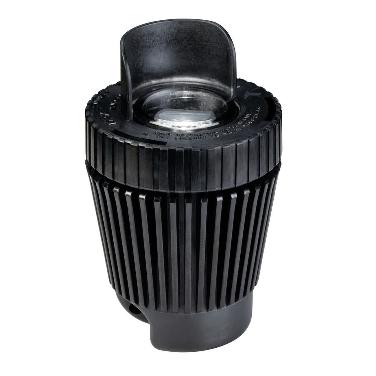 35 W Bi-Pin MR-16 Halogen Black Thermoplastic Composite Resin In-Ground Mini with Cowl Well Light | KIC15192BK