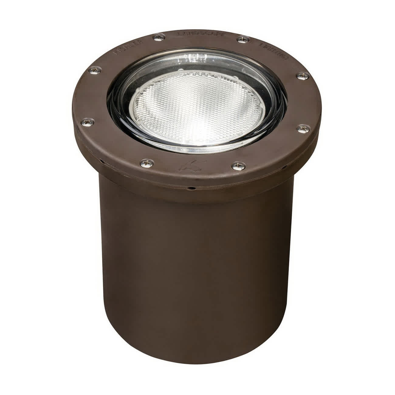 75 W E26 Medium PAR20/PAR30 Incandescent Architectural Bronze Resin/Aluminum Ring In-Ground Small Well Light | KIC15268AZ
