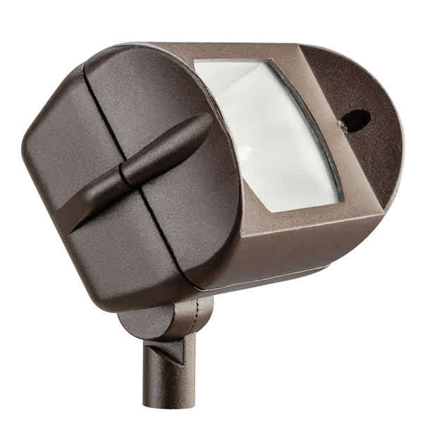 1 W Bi-Pin Halogen Textured Architectural Bronze Aluminum Adjustable Wide Flood Light | KIC15395AZT