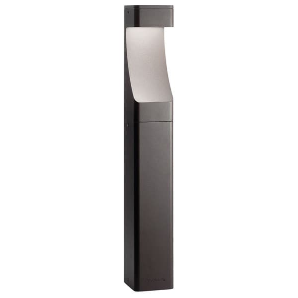 11.6 W Wedge Incandescent Textured Architectural Bronze Aluminum Textured Bollard Path Light | KIC15848AZT