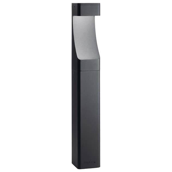 11.6 W Wedge Incandescent Textured Black Aluminum Textured Bollard Path Light | KIC15848BKT