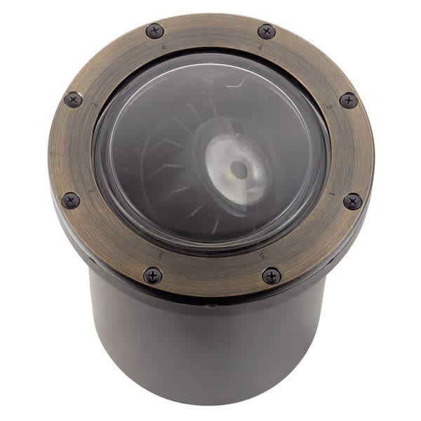 17 W 2700K Integrated LED Centennial Brass In-Ground Accent Light | KIC16024CBR27