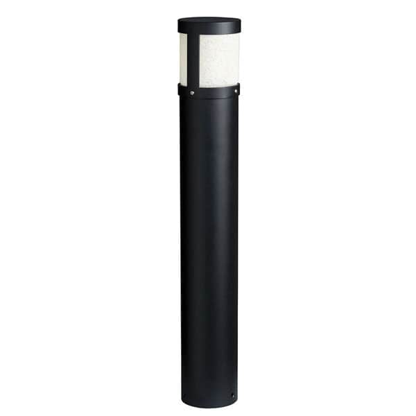 3.57 W 2800K Integrated LED Textured Black Aluminum T-Style Bollard Light | KIC16131BKT28