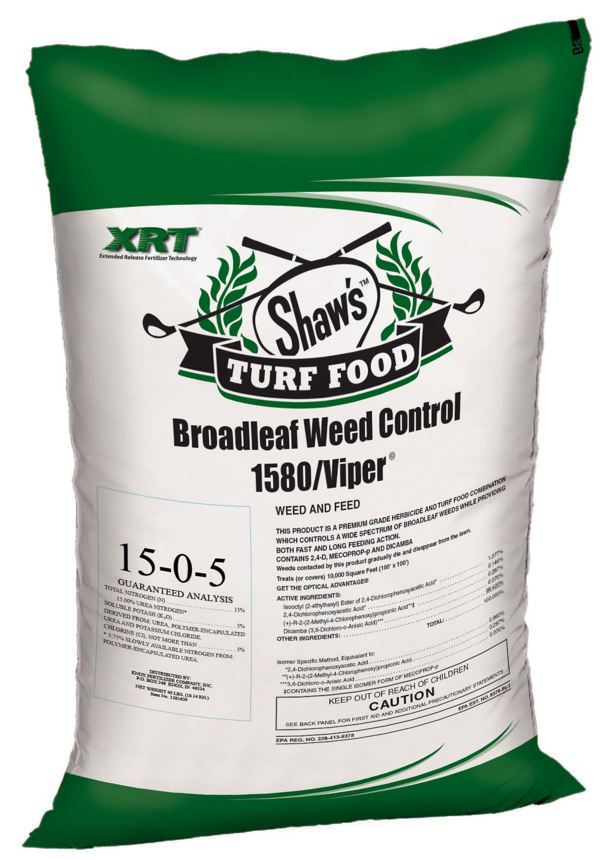 40 lb Granular 15-0-5 N-P-K 10000 sq-ft Coverage Professional Turf Herbicide | KNX1281629