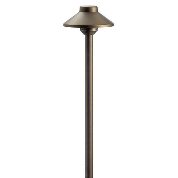 16 W Bi-Pin T3/G4 LED Centennial Brass Stepped Dome Path Light | KIC15505CBR