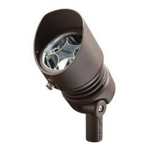 32.5 W 2700K Integrated LED Textured Architectural Bronze Die-Cast Aluminum Design Pro Series 35 Degrees Flood Beam Accent Light | KIC16007AZT27