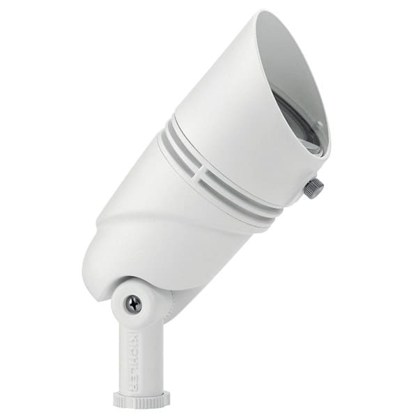 12 W 3000K Integrated LED White Aluminum 35 Degrees Flood Beam Large Adjustable Accent Light | KIC16019WHT30