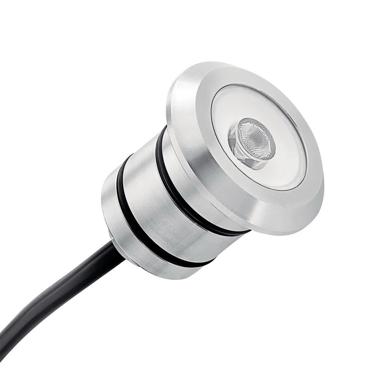 2 W 2700K Integrated LED Stainless Steel All-Purpose Mini Recessed Light | KIC16140SS27