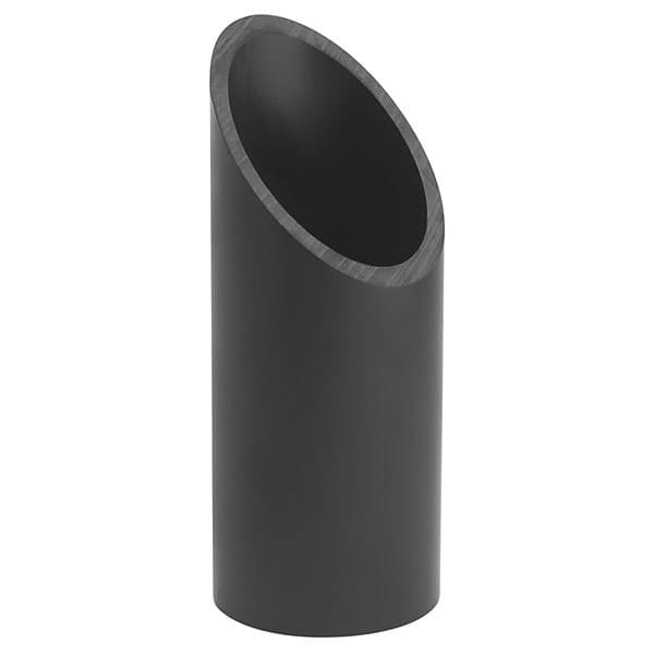 2" x 4.75" Black PVC For 16140 16141 Mini All-Purpose Recessed Lights Blunt Cut Stake