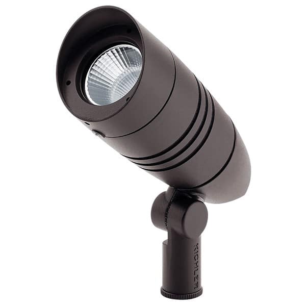 5.3 W 3000K Integrated LED Textured Architectural Bronze Aluminum 15 Degrees Beam Small Accent Light | KIC16209AZT30