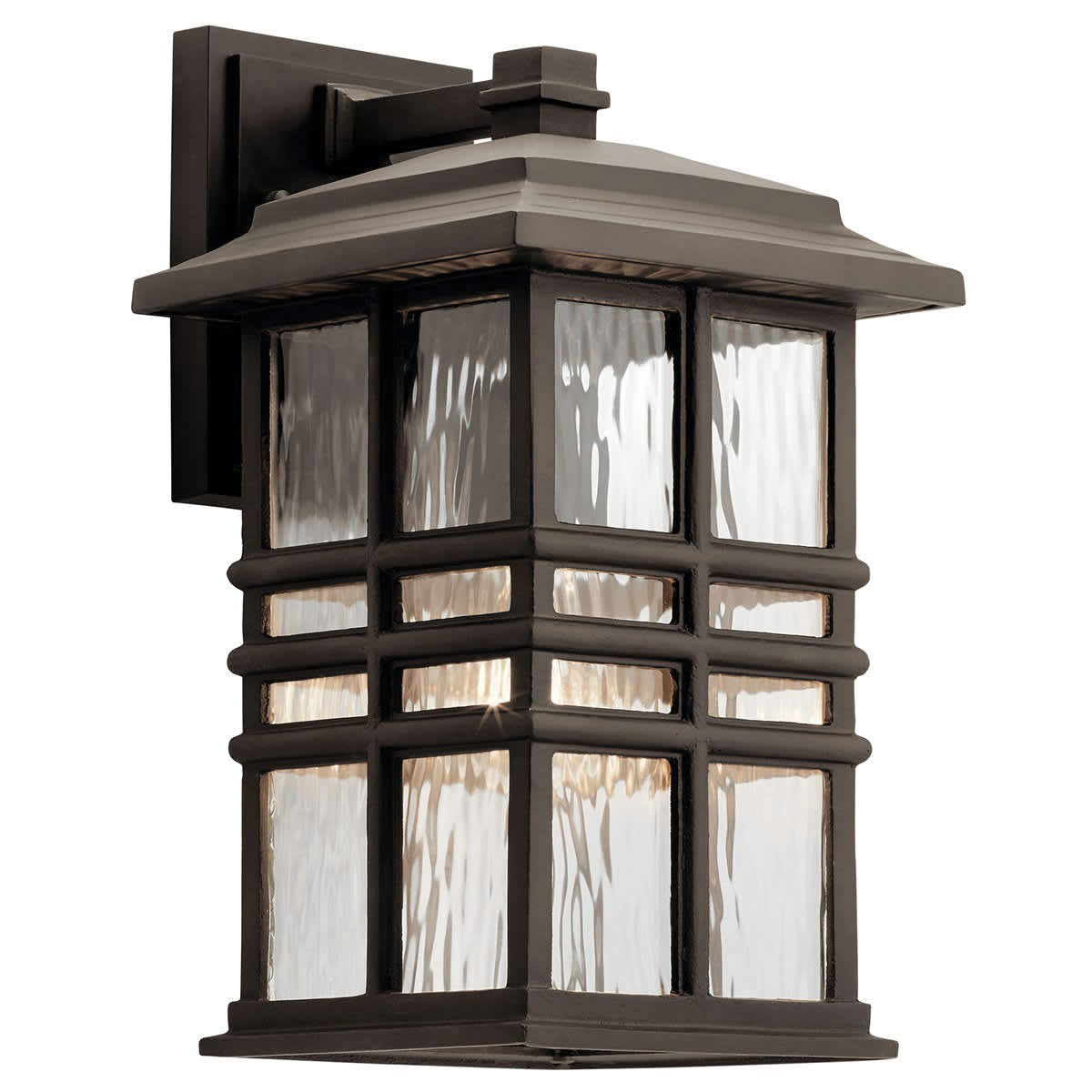 100 W E26 Medium A19 Incandescent Olde Bronze EPDM Wall Light | KIC49830OZ