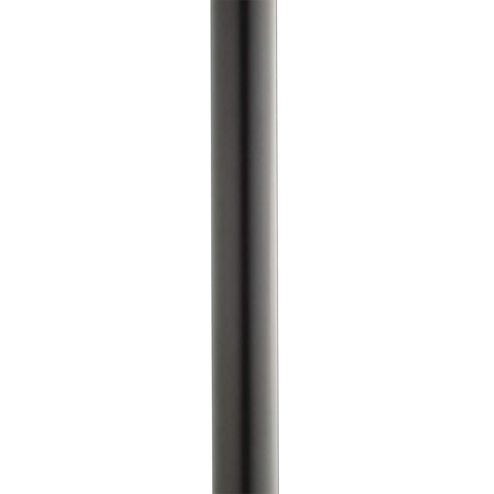 3" x 84" Black Aluminum For Outdoor Post Lights Direct Burial Ladder Rest Post
