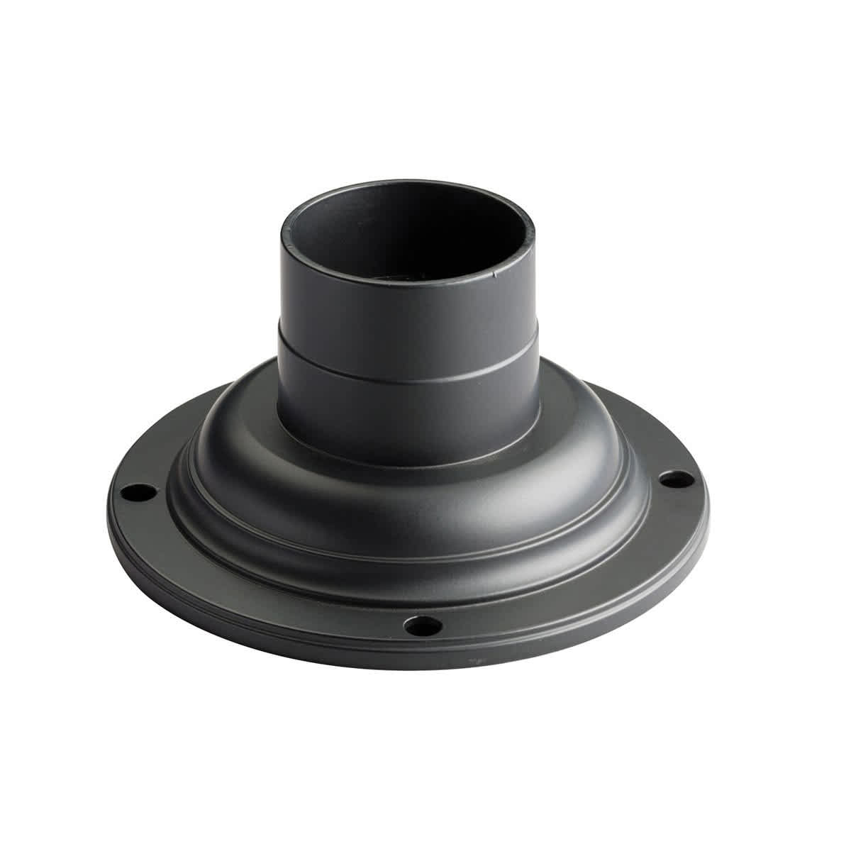 7" x 3.5" Black Cast Aluminum For Outdoor Lights Pedestal Mount