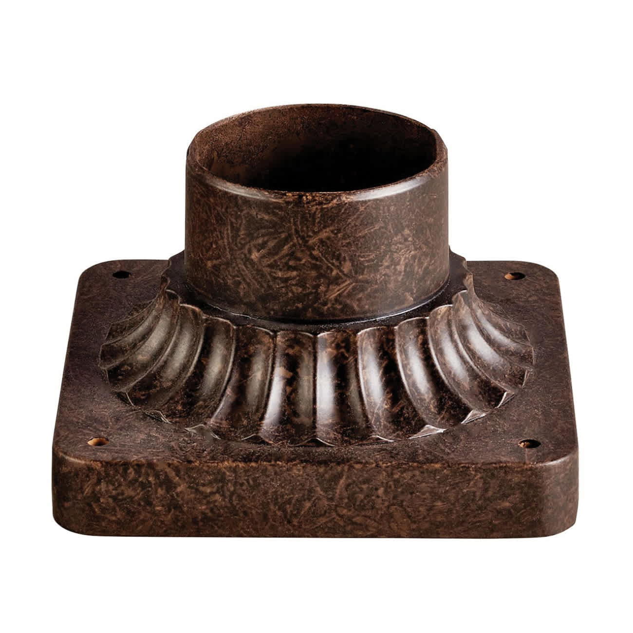 5.75" x 3.5" Aged Bronze Aluminum For Outdoor Lights Pedestal Mount