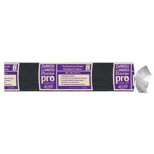 12' x 300' Polypropylene Black 3 oz Non-Woven Landscape Fabric | LANPROBLK12X300