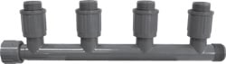 Gray PVC 4 Port Male Valve Manifold | 1301410
