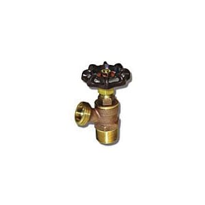 3.74" Brass Full Flow Angle Spout Boiler Drain | MAT205FF03