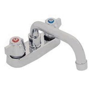6" Brass Chrome Heavy-Duty Laundry Tray Faucet | MATCL386CH