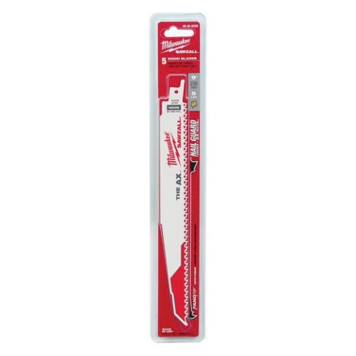 9" Bright Reciprocating Demolition Tapered Back For Reciprocating Saws Saw Blade | MKE48005026