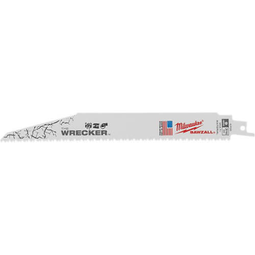 9" Bright Reciprocating Demolition Straight Back For Reciprocating Saws For Wood with Nails PVC and Plastic Saw Blade | MKE48005706