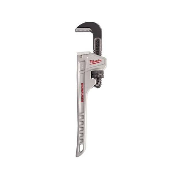 10" Aluminum Ergonomic For Turn Threaded Pipe and Pipe Fittings Pipe Wrench | MKE48227210