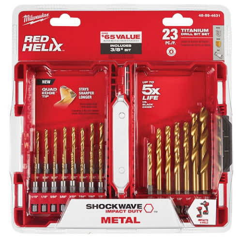 High Speed Steel 74-Piece Drill Bit Set | MKE48894631