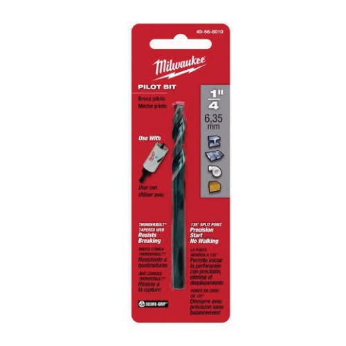 1/4" x 4" Tapered For Hole Saw Pilot Bit | MKE49568000