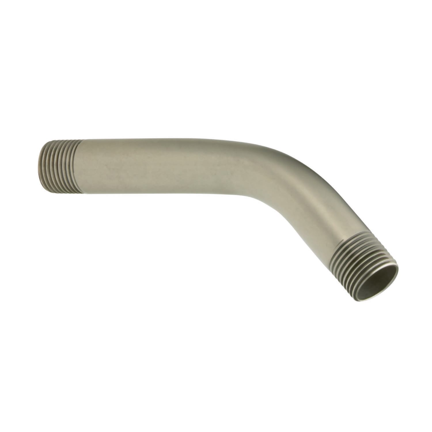 1/2" IPS 3/4" x 6" Brushed Nickel Brass For All Moen Showerhead Curved Shower Arm | MON10154BN