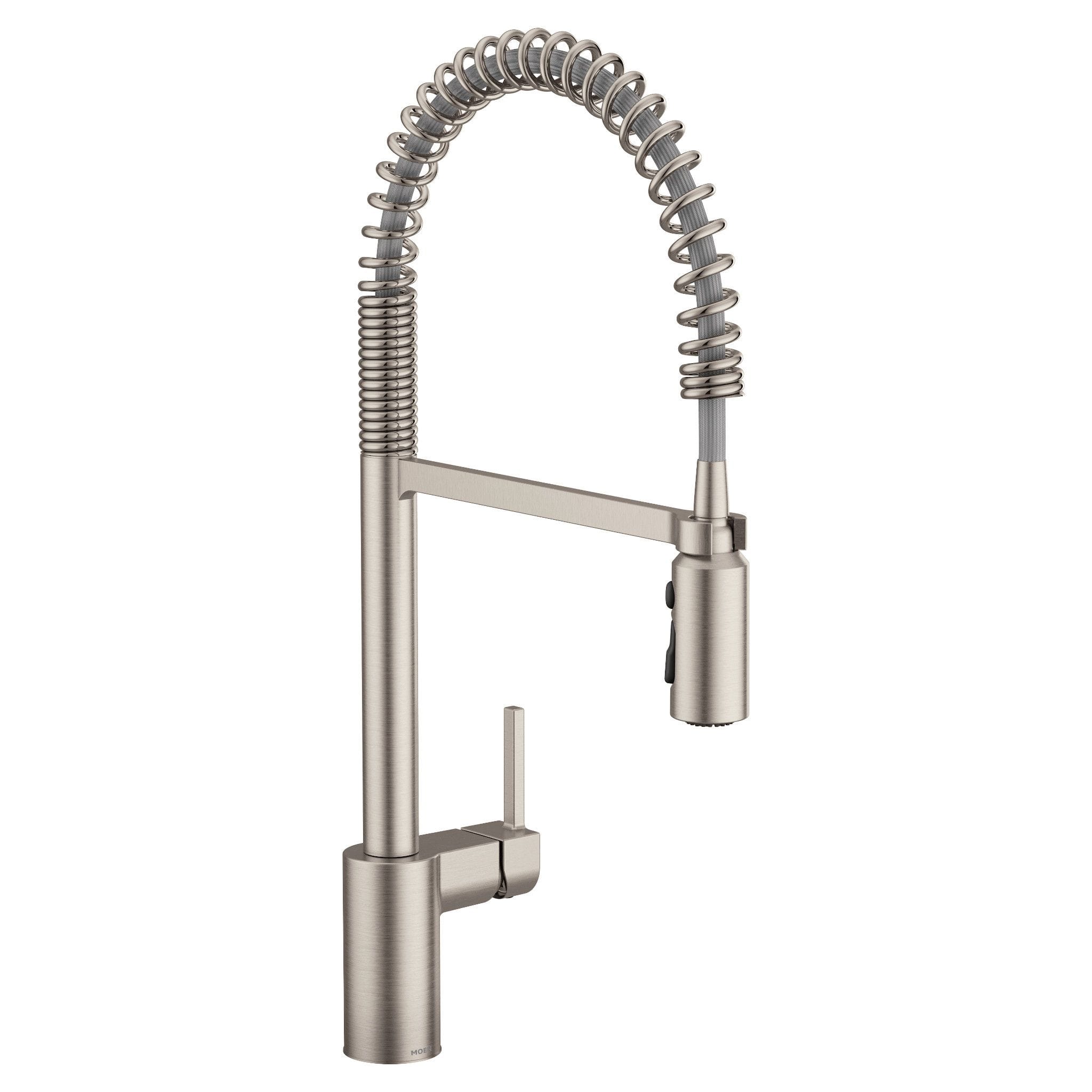 3/8" Compression 21-3/4" Metal Spot Resist Stainless Steel 1-Handle Pre-Rinse Spring Pulldown Kitchen Faucet | MON5923SRS