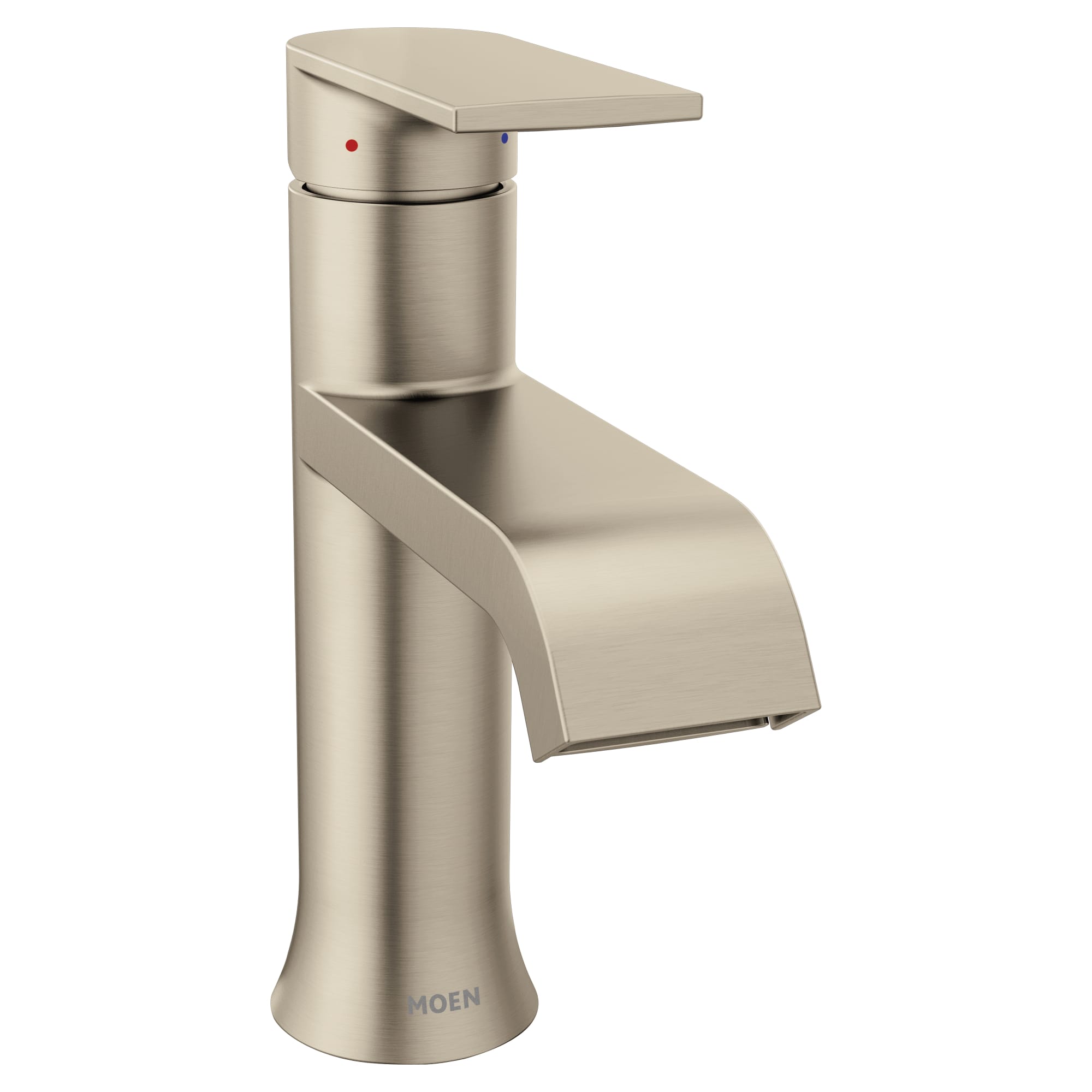 3/8" Compression 5-7/8" x 7-3/8" Metal Brushed Nickel 1-Handle High Arc Bathroom Faucet | MON6702BN