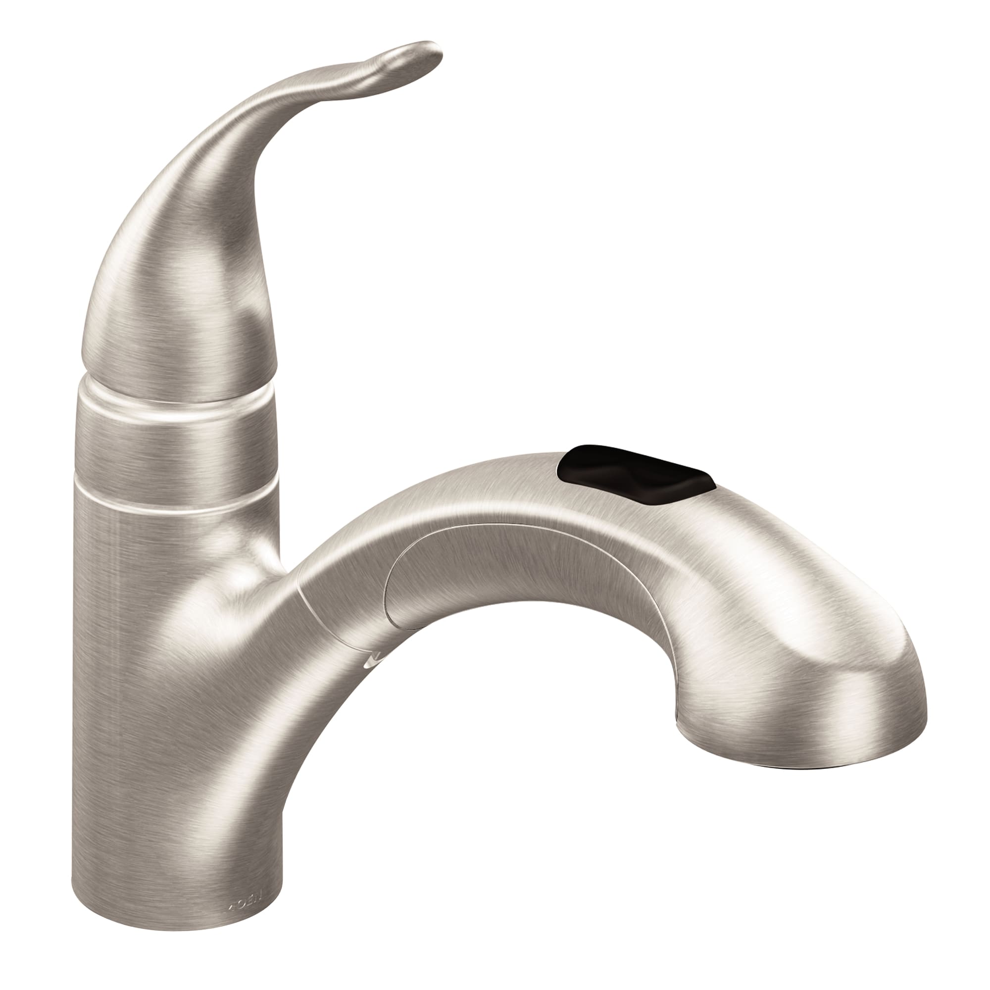 3/8" Compression 10-5/8" Metal Spot Resist Stainless Steel 1-Handle Low Arc Pull-Out Kitchen Faucet | MON67315SRS