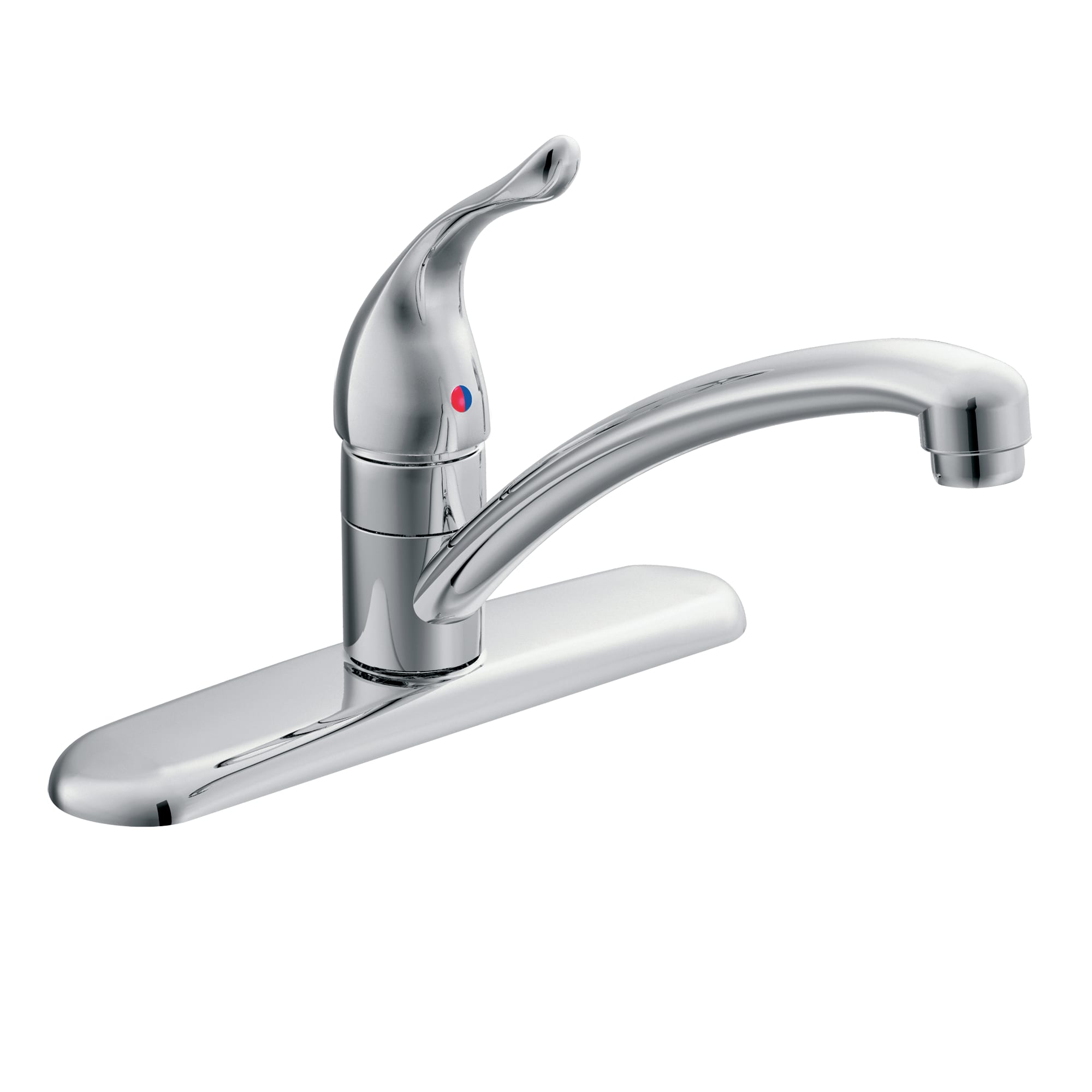 3/8" Compression 8-1/2" Metal Chrome 1-Handle Kitchen Faucet | MON67425
